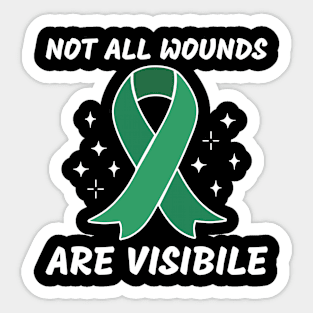 Mental Health Awareness, Not All Wounds Are Visible Sticker